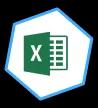 Badge decorativo de Excel