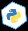 Badge decorativo de Python