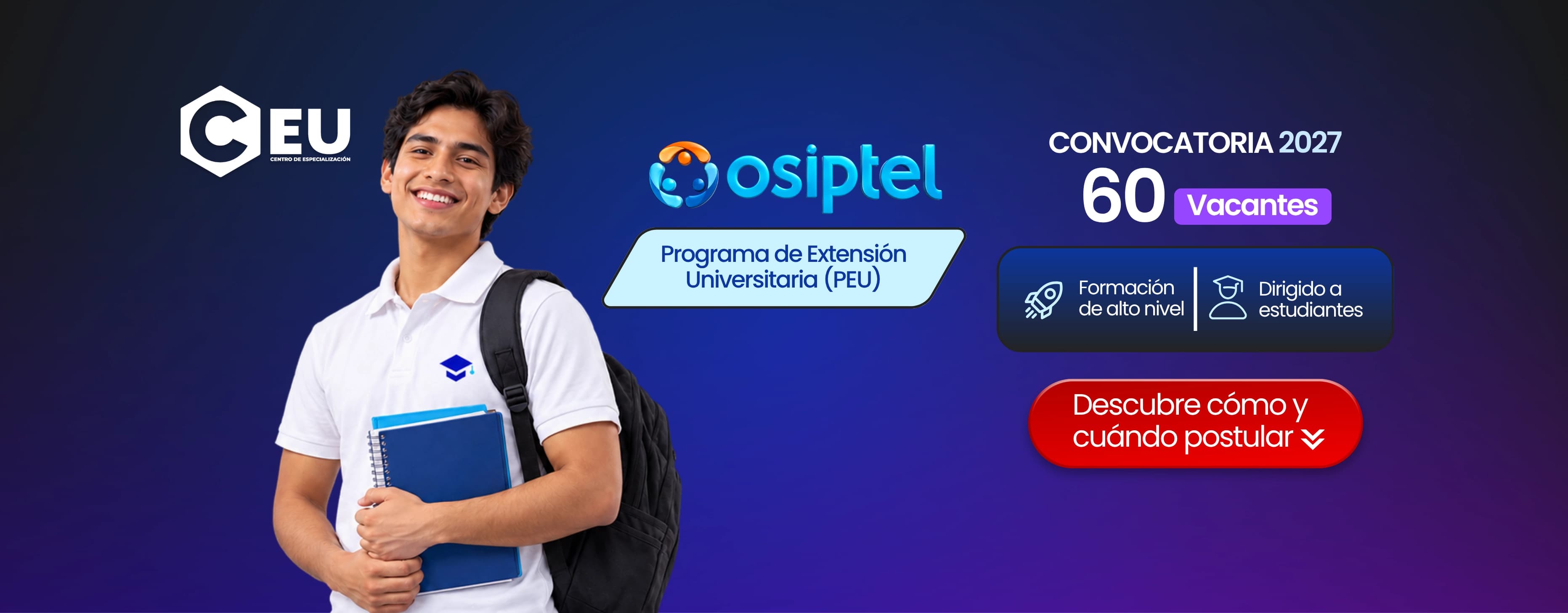 PEU OSIPTEL 2027: postula a una de las 60 becas integrales y conoce los requisitos y fechas del examen