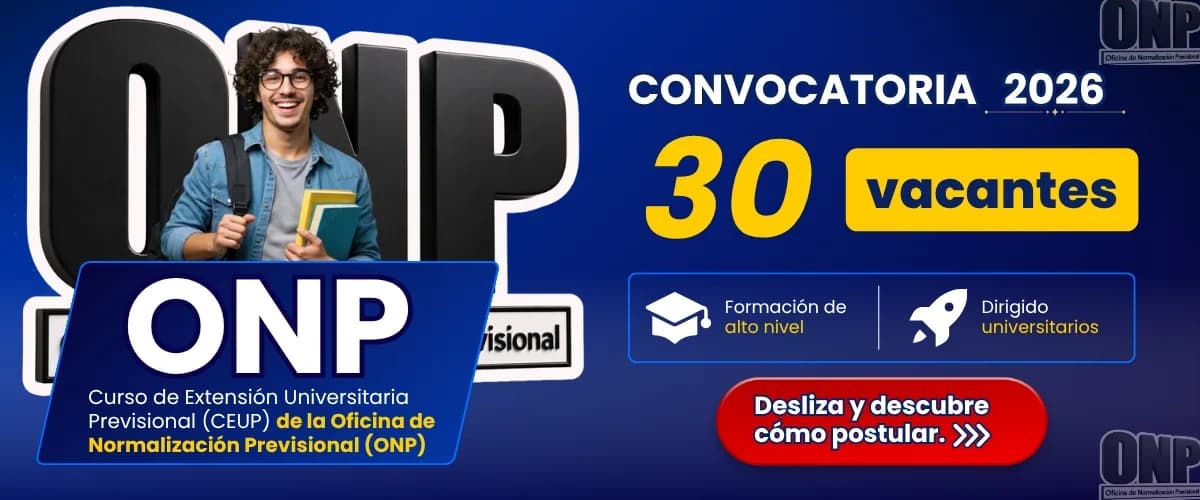 Curso de Extensión Universitaria ONP 2026: así es el nuevo CEUP para universitarios y egresados