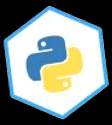 Badge decorativo de Python