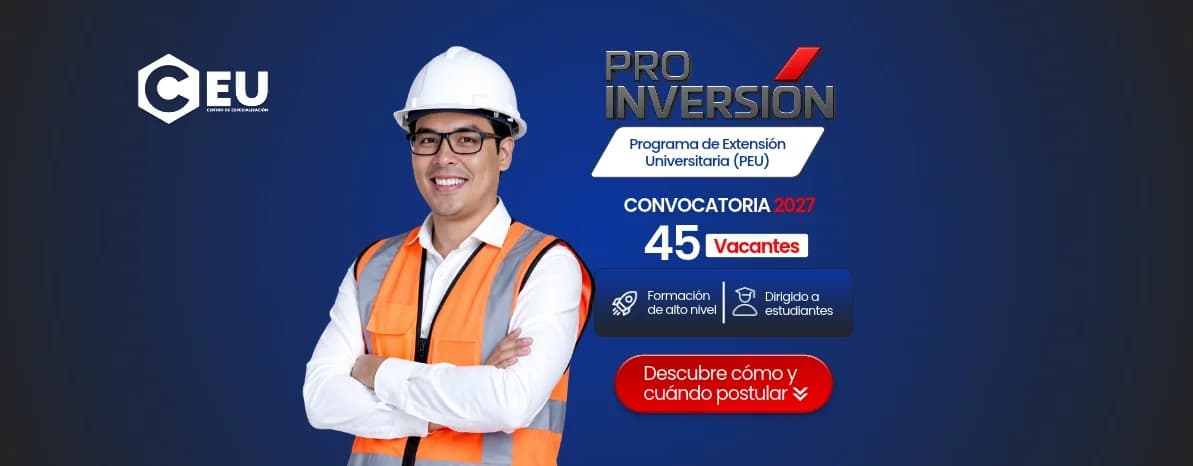 ProInversión PEU 2027: 45 becas, requisitos y fechas de postulación