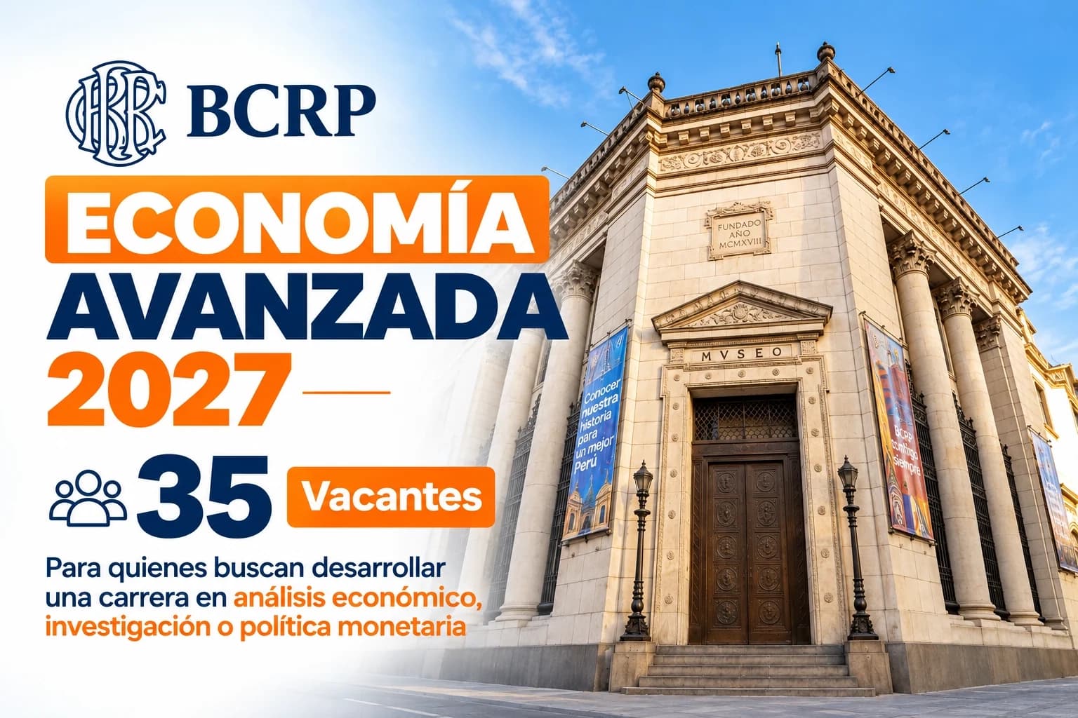 CEU BCRP Economía Avanzada 2027: requisitos, vacantes, examen y cómo postular