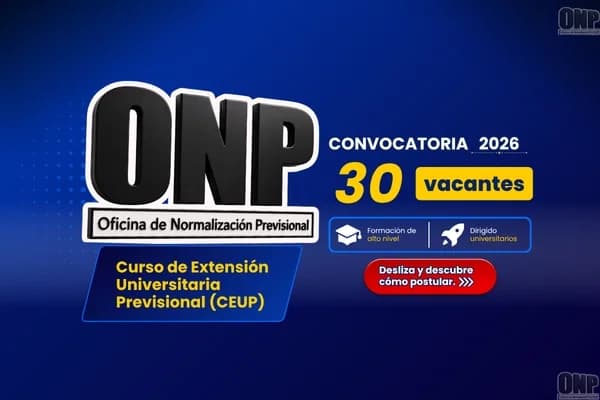 Curso de Extensión Universitaria ONP 2026: así es el nuevo CEUP para universitarios y egresados